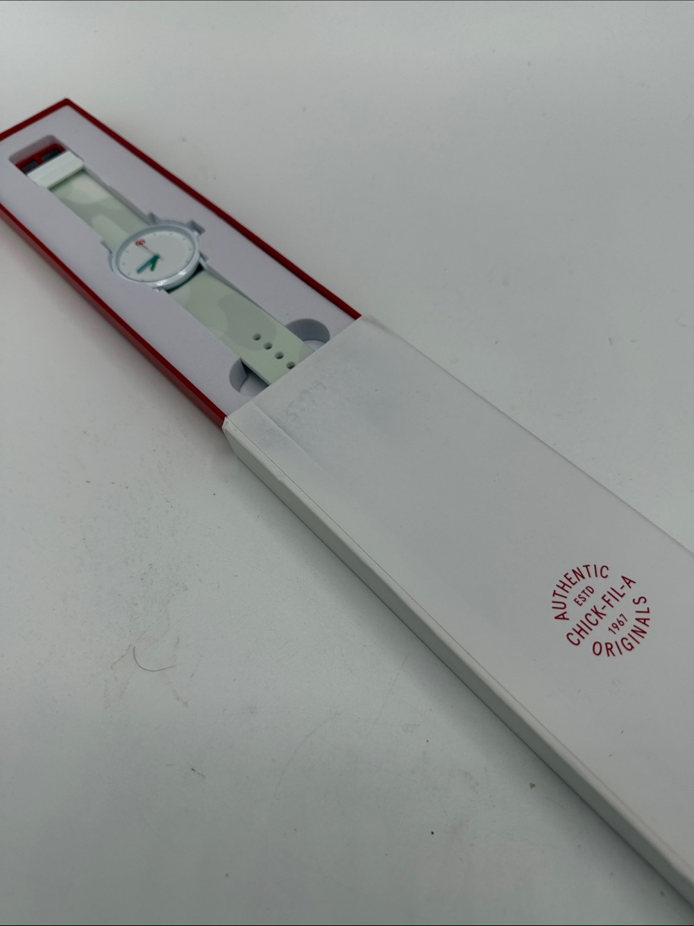 Branded White Silicone Smartwatch - Minimal Design